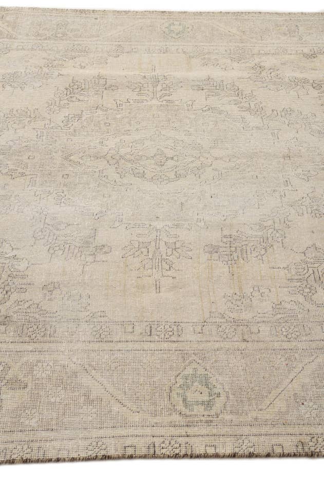 Detail image of 6' 7 x 9' 2 Hand Knotted Ultra Vintage Persian Wool Rug