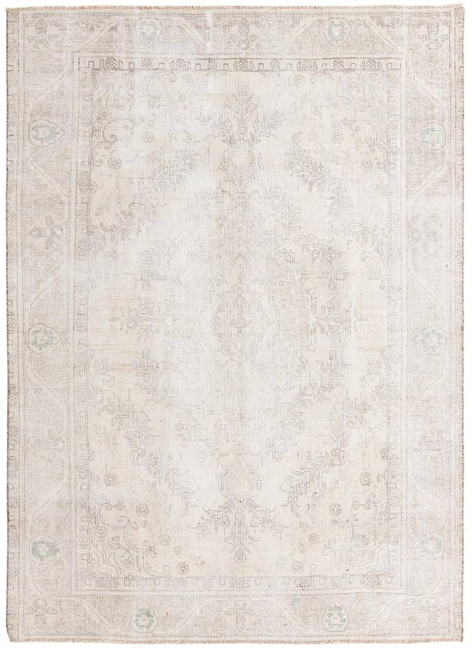 Detail image of 6' 7 x 9' 2 Hand Knotted Ultra Vintage Persian Wool Rug