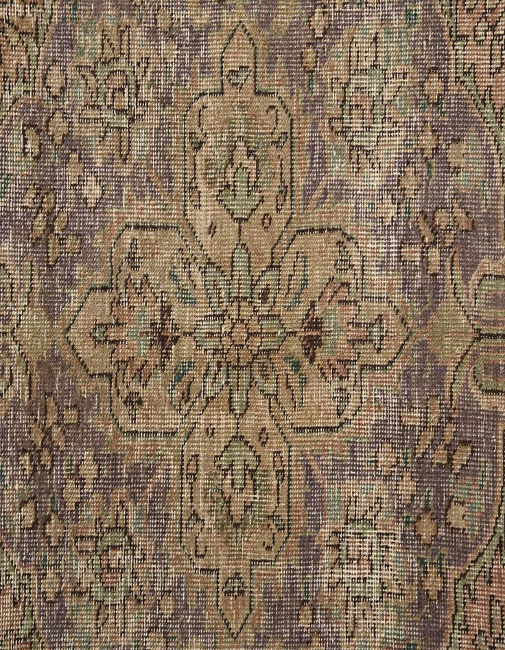 Detail image of 6' 7 x 10'  Hand Knotted Ultra Vintage Persian Wool Rug