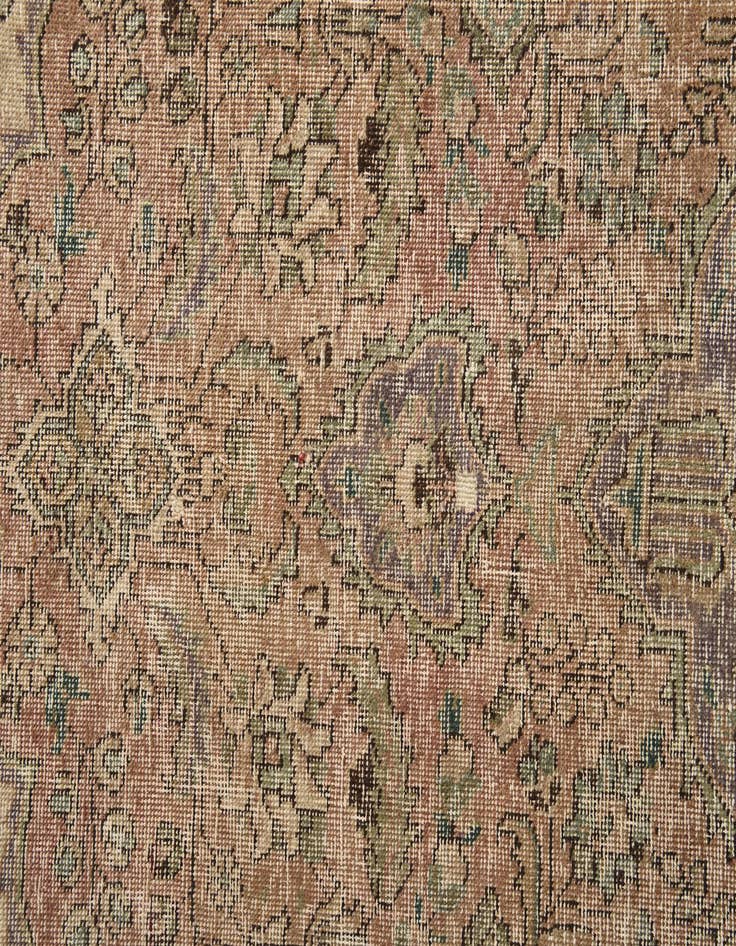 Detail image of 6' 7 x 10'  Hand Knotted Ultra Vintage Persian Wool Rug