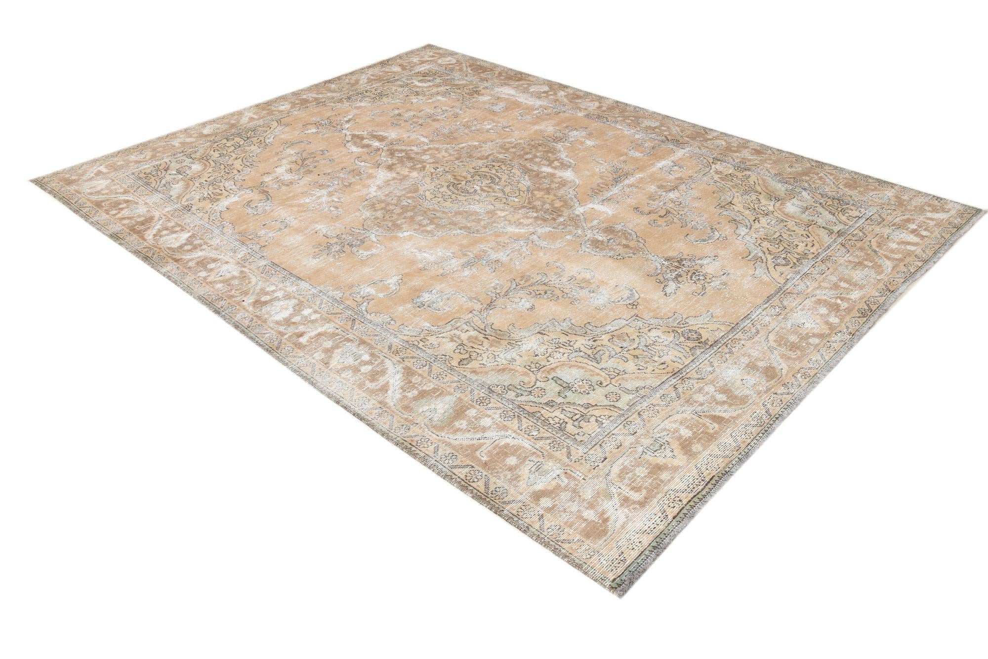 8' 2 x 10' 10 Hand Knotted Ultra Vintage Persian Wool Rug