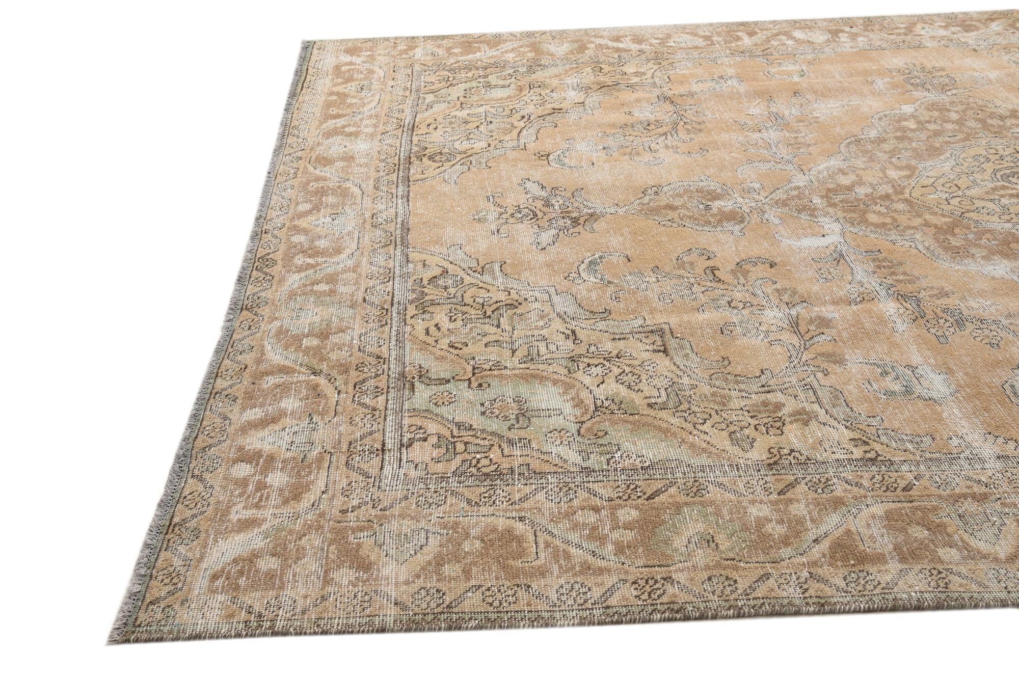 8' 2 x 10' 10 Hand Knotted Ultra Vintage Persian Wool Rug