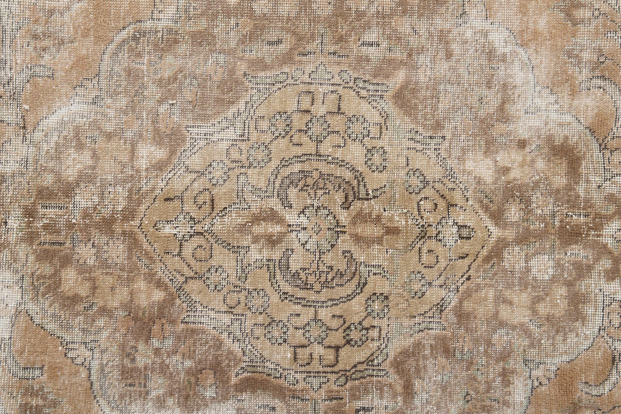 8' 2 x 10' 10 Hand Knotted Ultra Vintage Persian Wool Rug
