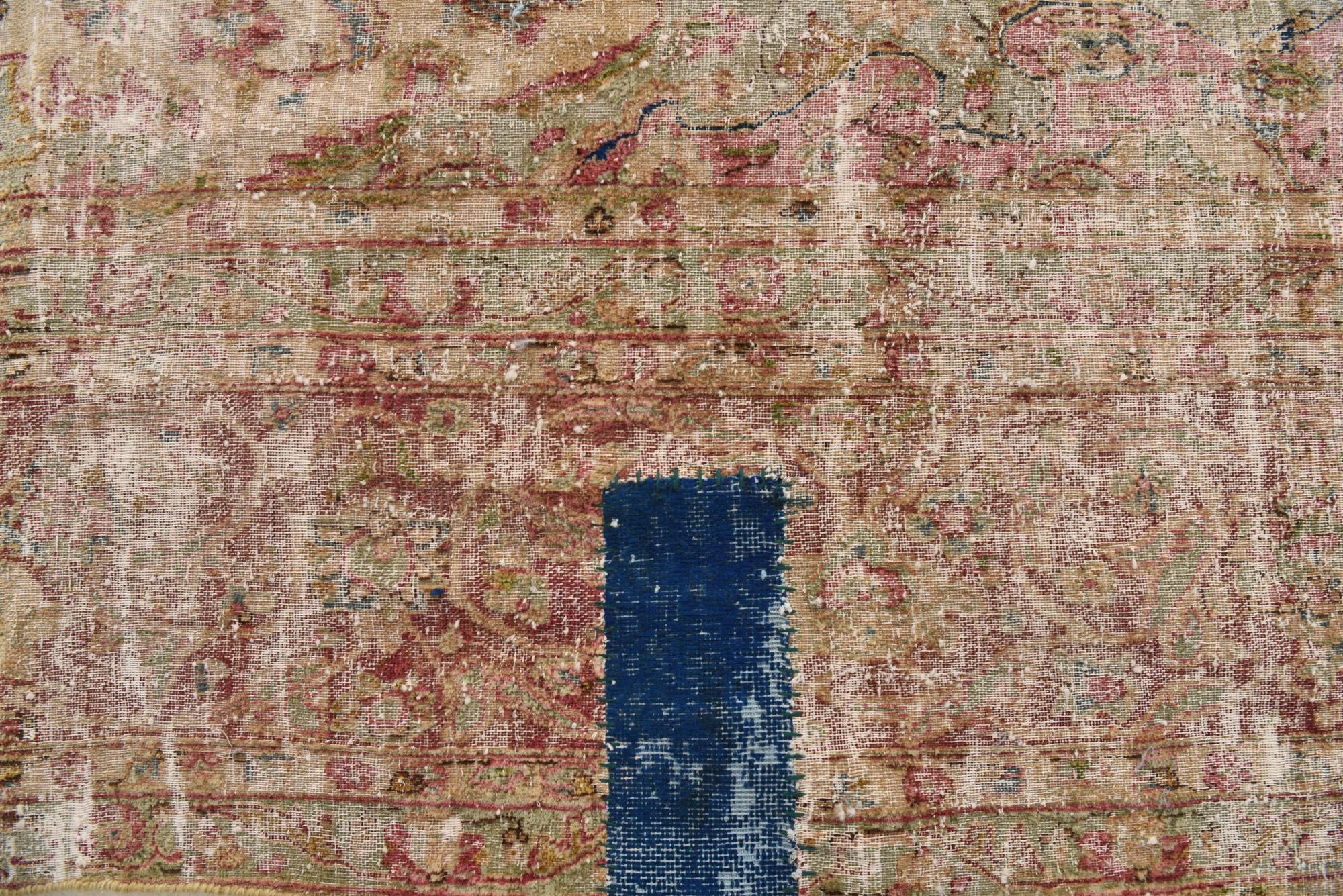 9' 8 x 13' 3 Hand Knotted Ultra Vintage Persian Wool Rug