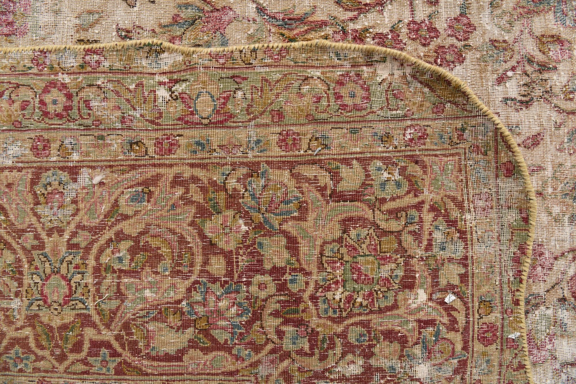 9' 8 x 13' 3 Hand Knotted Ultra Vintage Persian Wool Rug