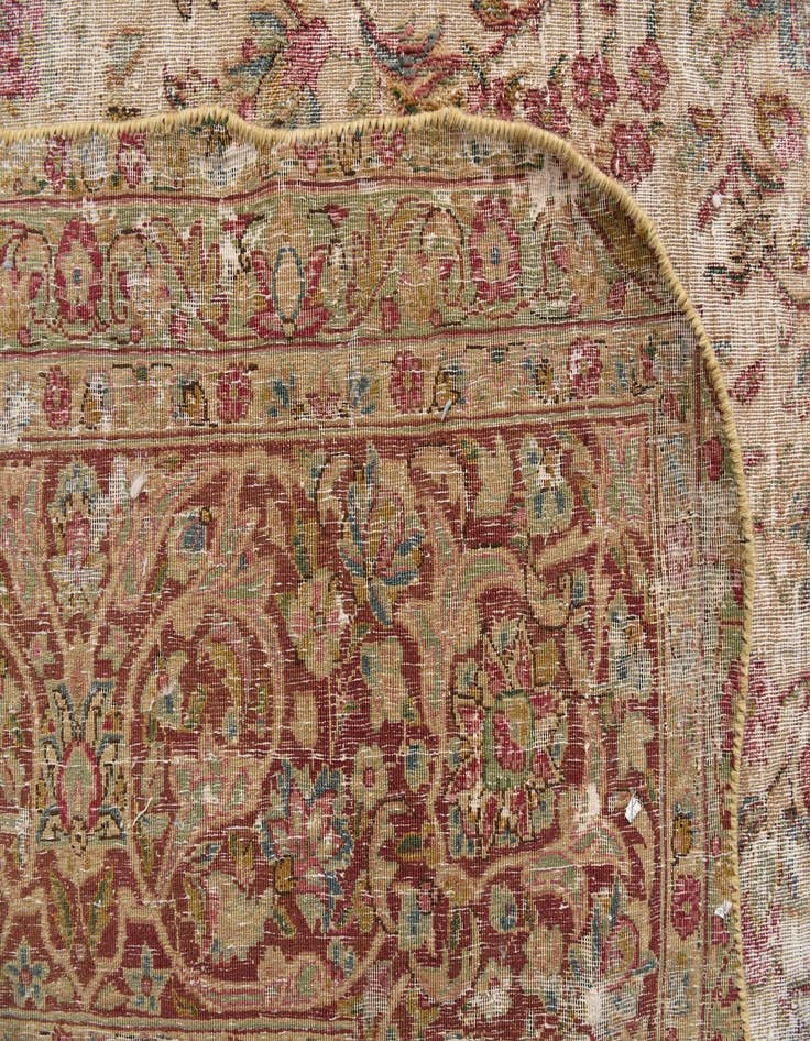 Detail image of 9' 8 x 13' 3  Hand Knotted Ultra Vintage Persian Wool Rug
