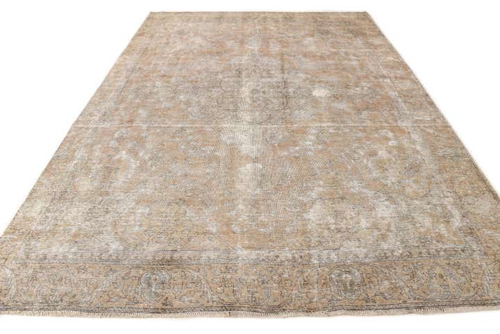 8' 10 x 12' 7 Hand Knotted Ultra Vintage Persian Wool Rug
