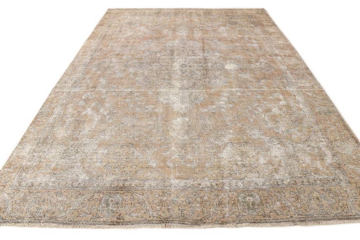 Detail image of 8' 10 x 12' 7 Hand Knotted Ultra Vintage Persian Wool Rug