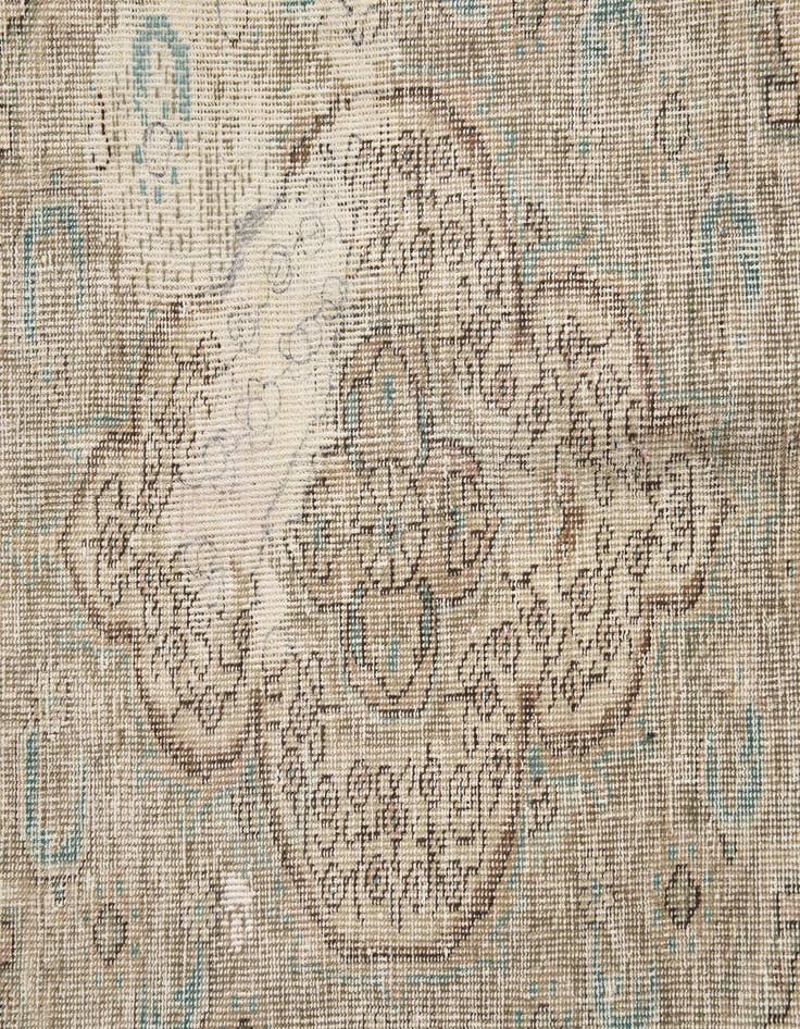 Detail image of 9' 5 x 12' 5  Hand Knotted Ultra Vintage Persian Wool Rug