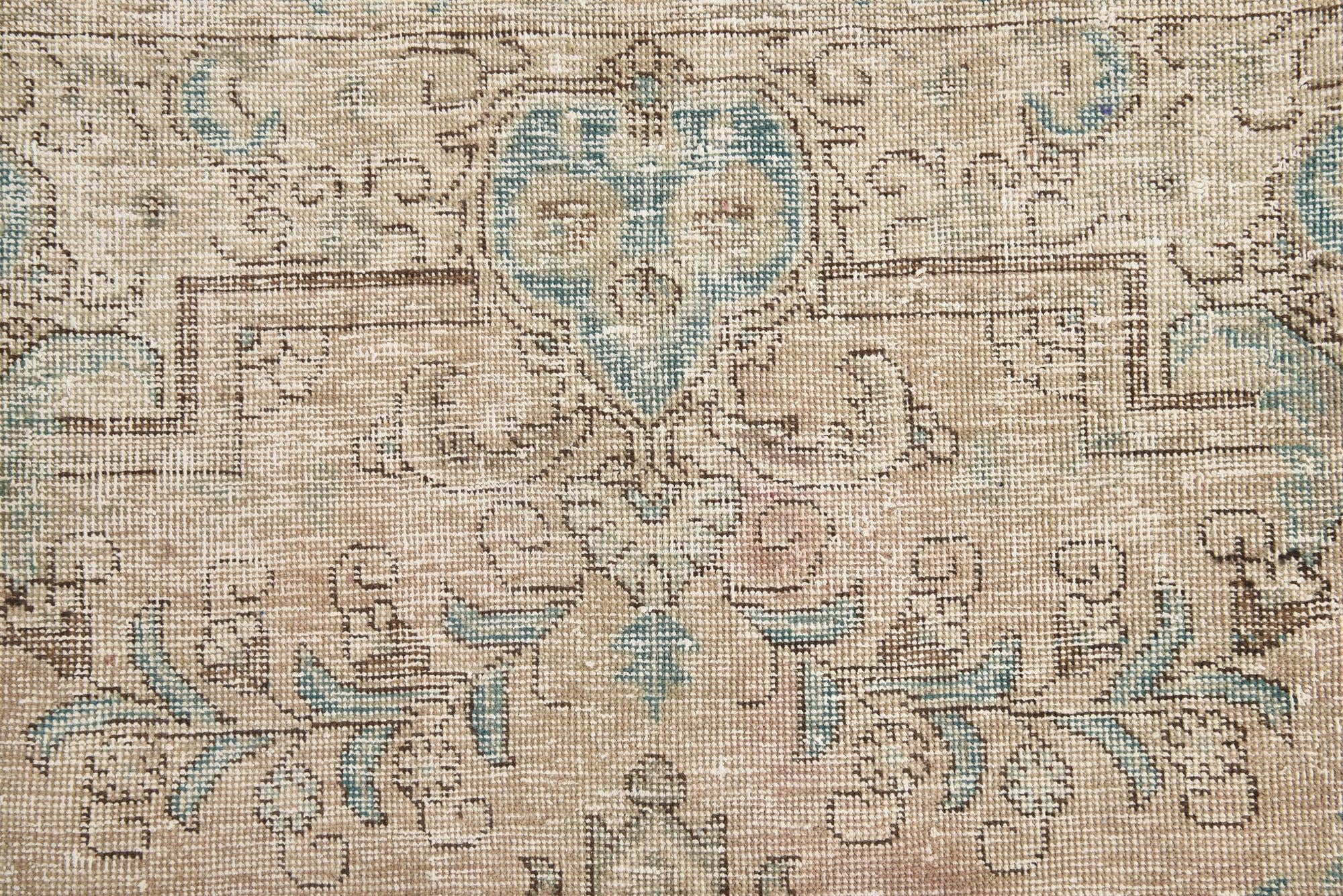 9' 5 x 12' 5 Hand Knotted Ultra Vintage Persian Wool Rug
