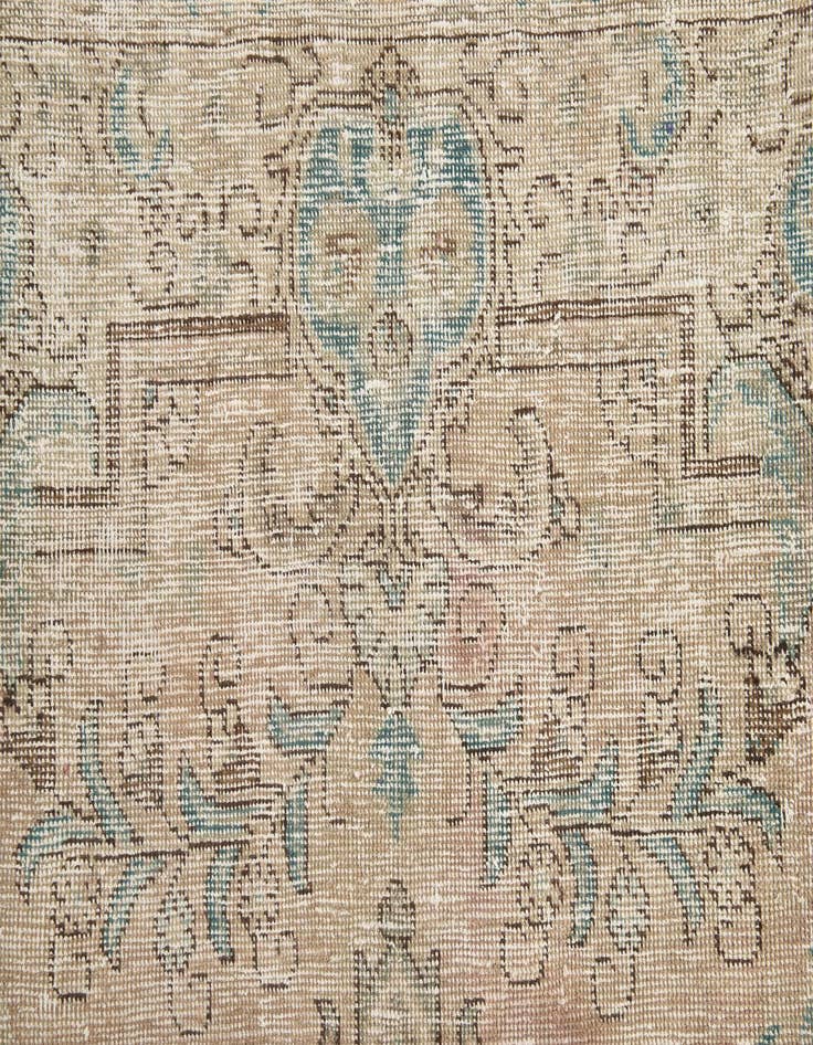 Detail image of 9' 5 x 12' 5  Hand Knotted Ultra Vintage Persian Wool Rug