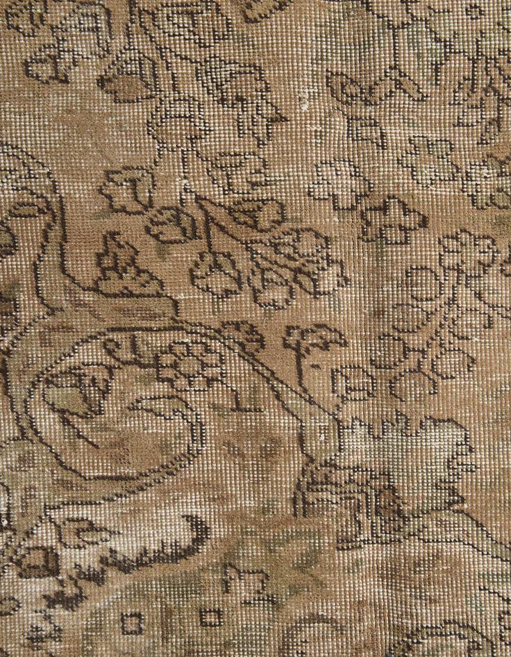 Detail image of 7' 10 x 11'  Hand Knotted Ultra Vintage Persian Wool Rug