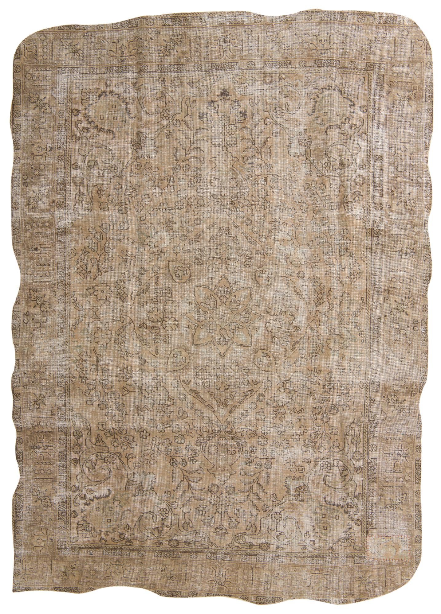 7' 10 x 11' Hand Knotted Ultra Vintage Persian Wool Rug