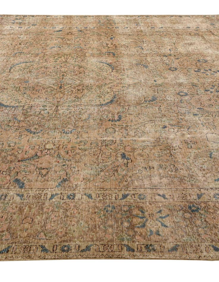 Detail image of 9' 7 x 12' 11  Hand Knotted Ultra Vintage Persian Wool Rug