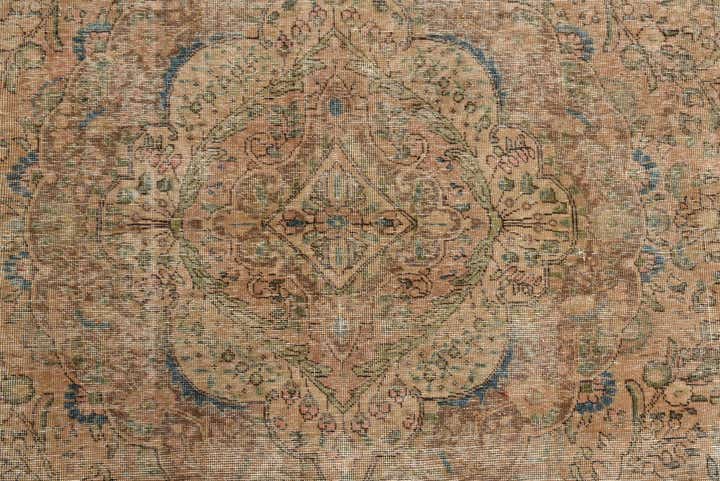 9' 7 x 12' 11 Hand Knotted Ultra Vintage Persian Wool Rug