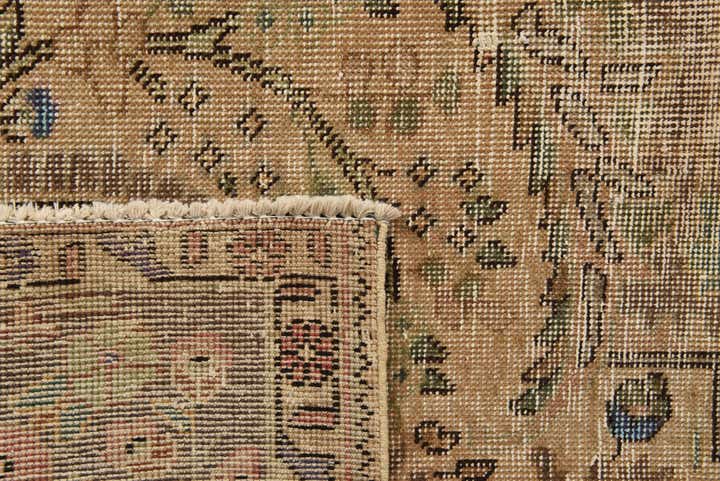 9' 7 x 12' 11 Hand Knotted Ultra Vintage Persian Wool Rug