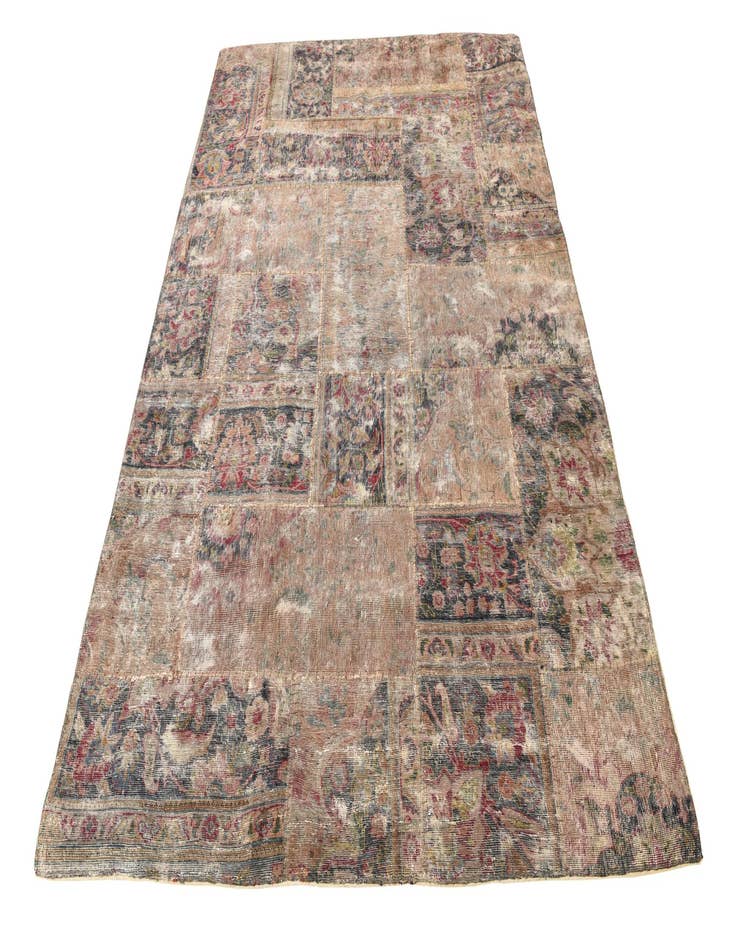 Detail image of 5' 7 x 8' 5  Hand Knotted Ultra Vintage Persian Wool Rug