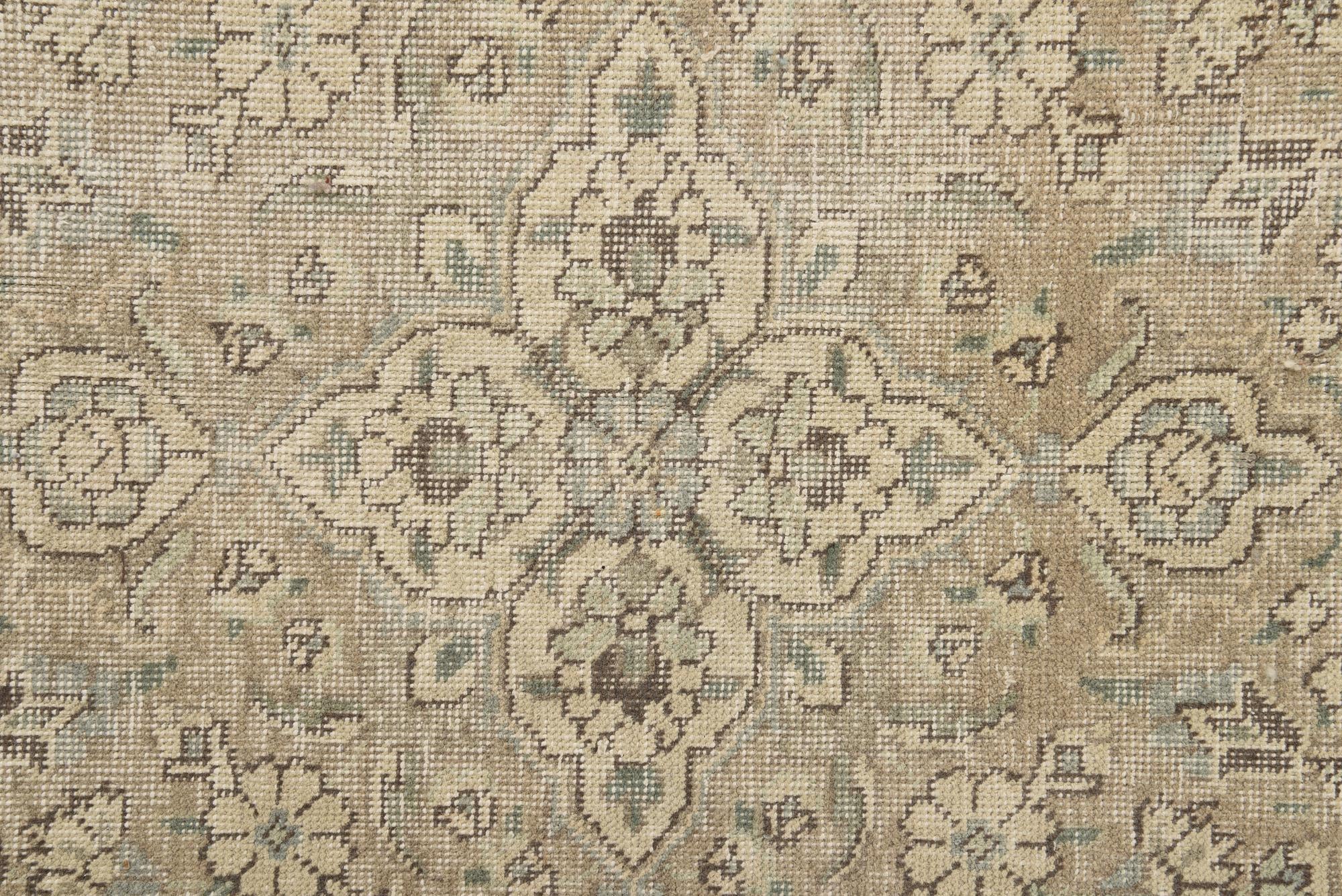 8' x 11' Hand Knotted Ultra Vintage Persian Wool Rug