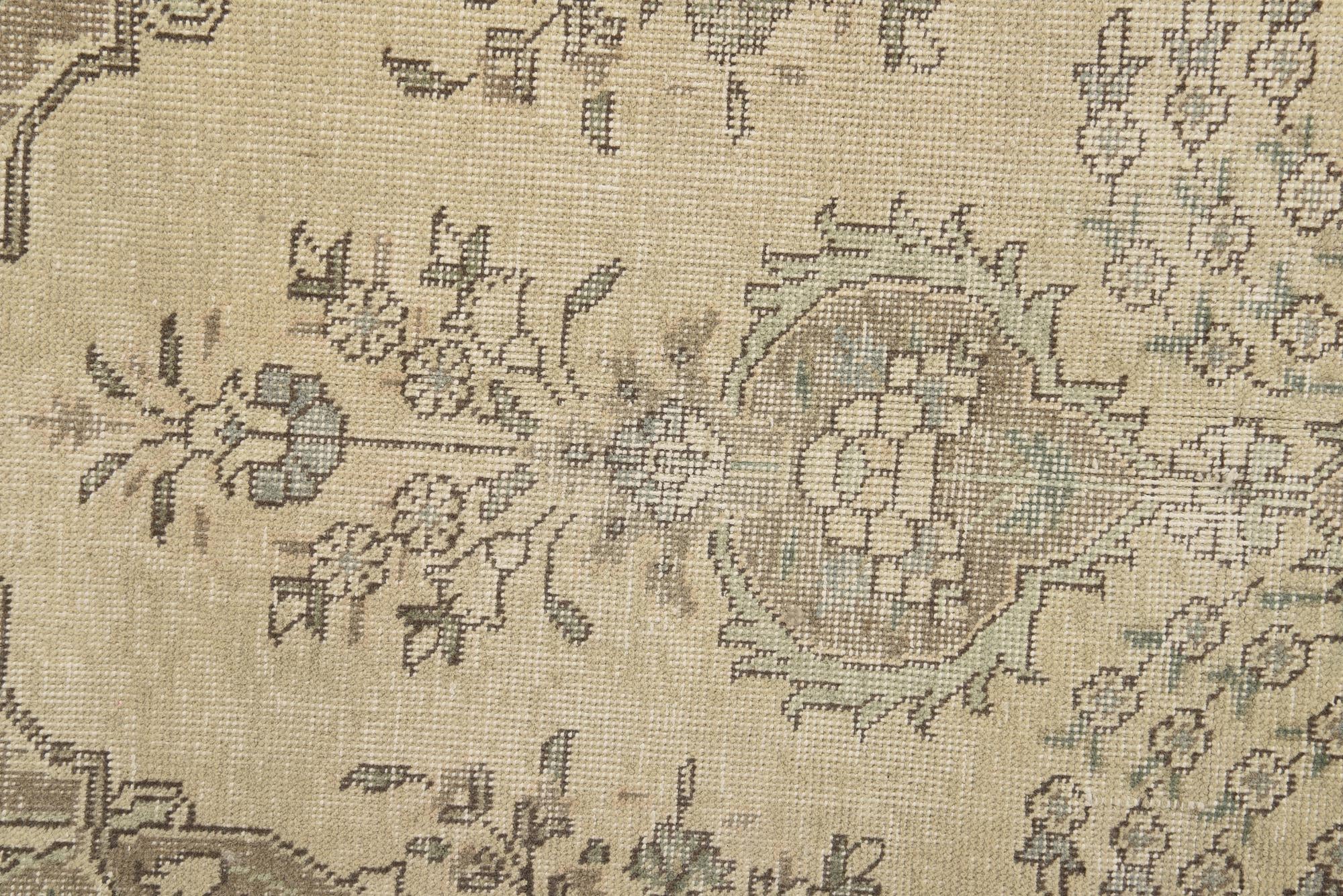 8' x 11' Hand Knotted Ultra Vintage Persian Wool Rug