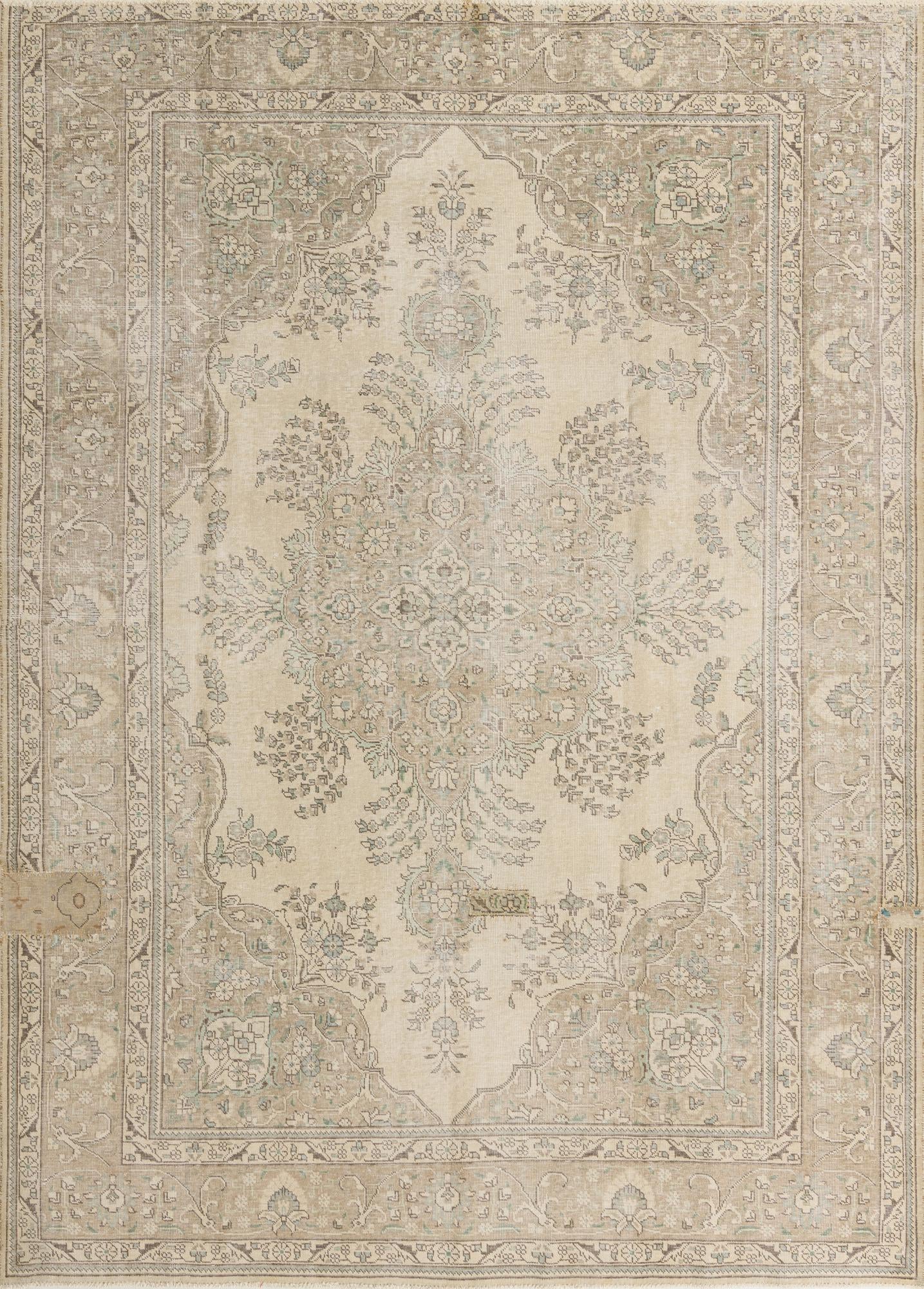 8' x 11' Hand Knotted Ultra Vintage Persian Wool Rug