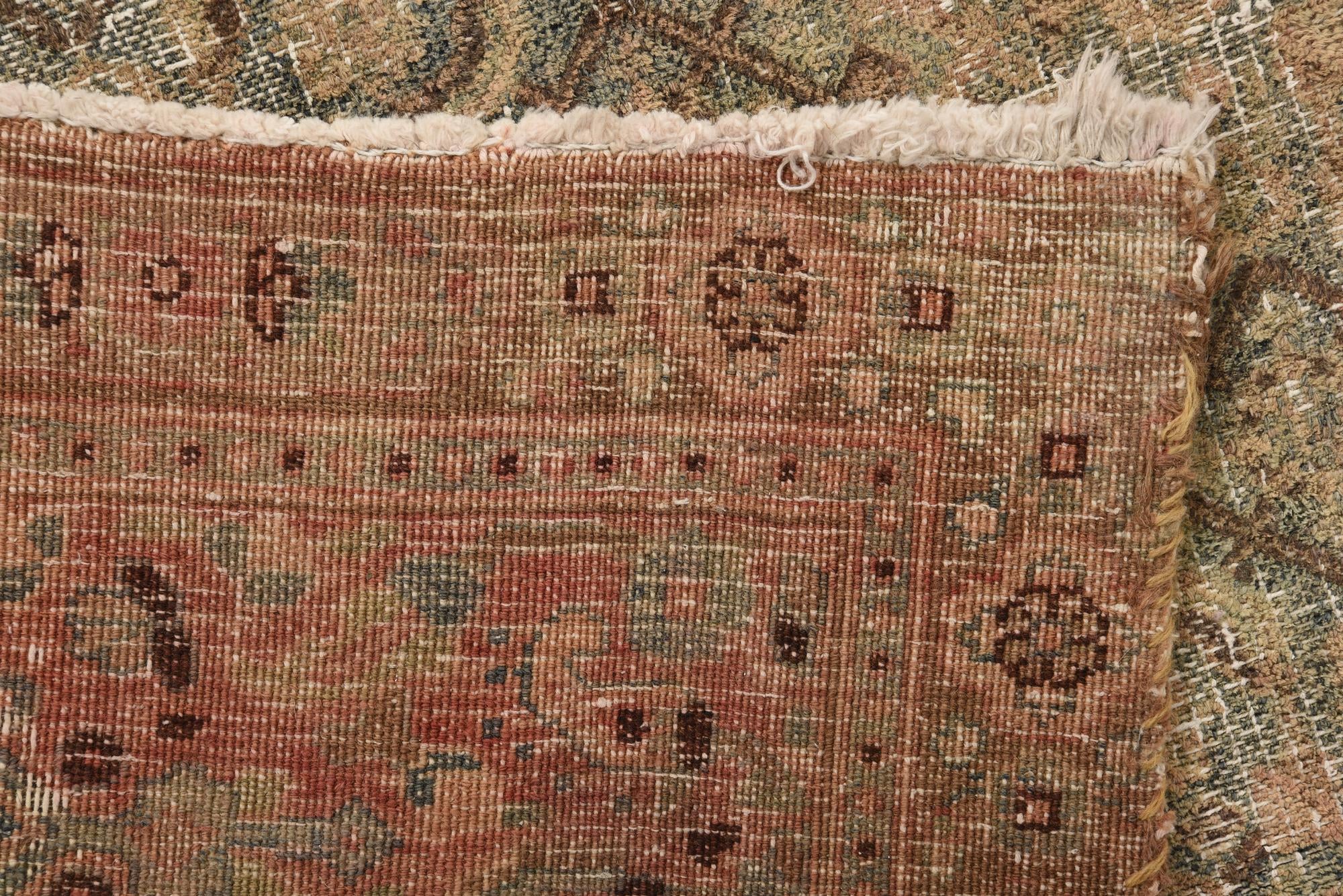 6' 6 x 10' Hand Knotted Ultra Vintage Persian Wool Rug