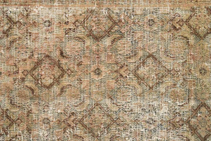 6' 6 x 10' Hand Knotted Ultra Vintage Persian Wool Rug