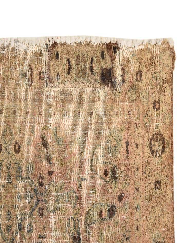 Detail image of 6' 6 x 10'  Hand Knotted Ultra Vintage Persian Wool Rug