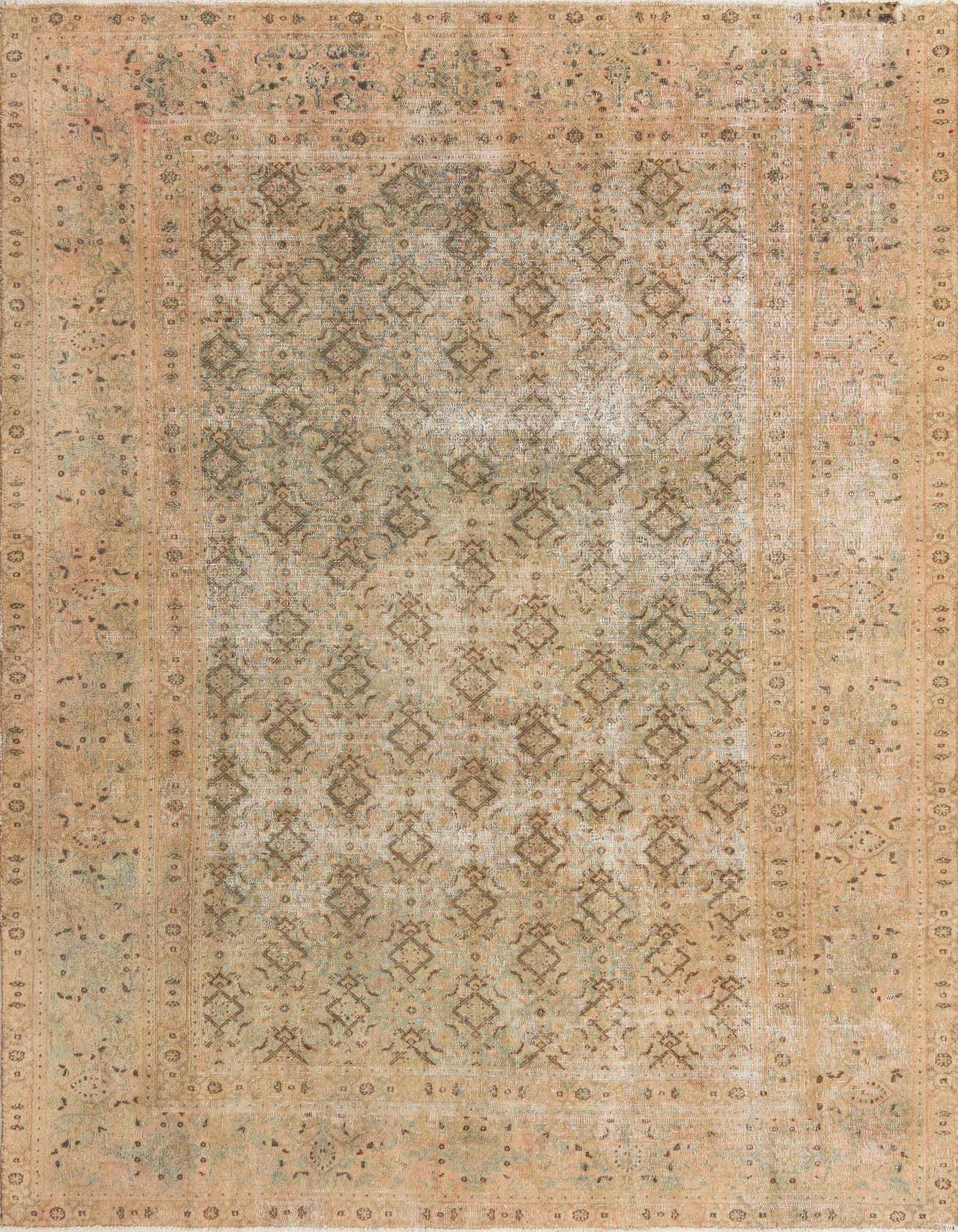 Primary image 6' 6 x 10'  Hand Knotted Ultra Vintage Persian Wool Rug