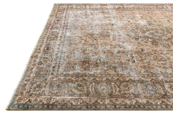 9' 5 x 13' Hand Knotted Ultra Vintage Persian Wool Rug