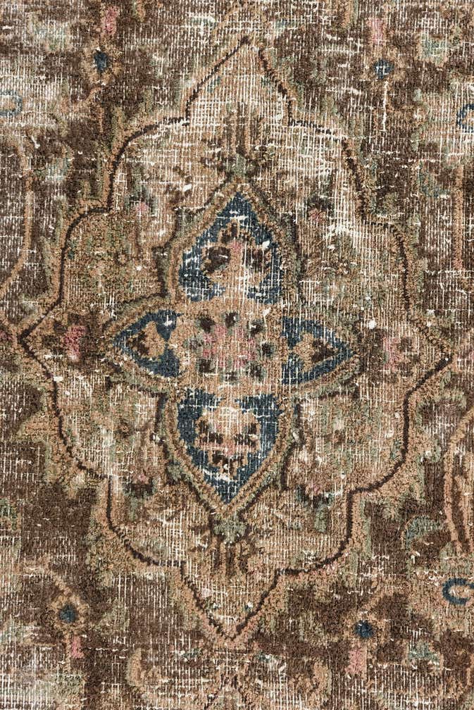 9' 5 x 13' Hand Knotted Ultra Vintage Persian Wool Rug