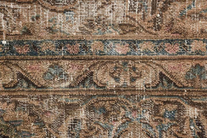 9' 5 x 13' Hand Knotted Ultra Vintage Persian Wool Rug