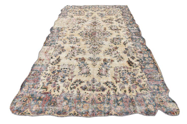 Detail image of 6' 2 x 10' 8 Hand Knotted Ultra Vintage Persian Wool Rug