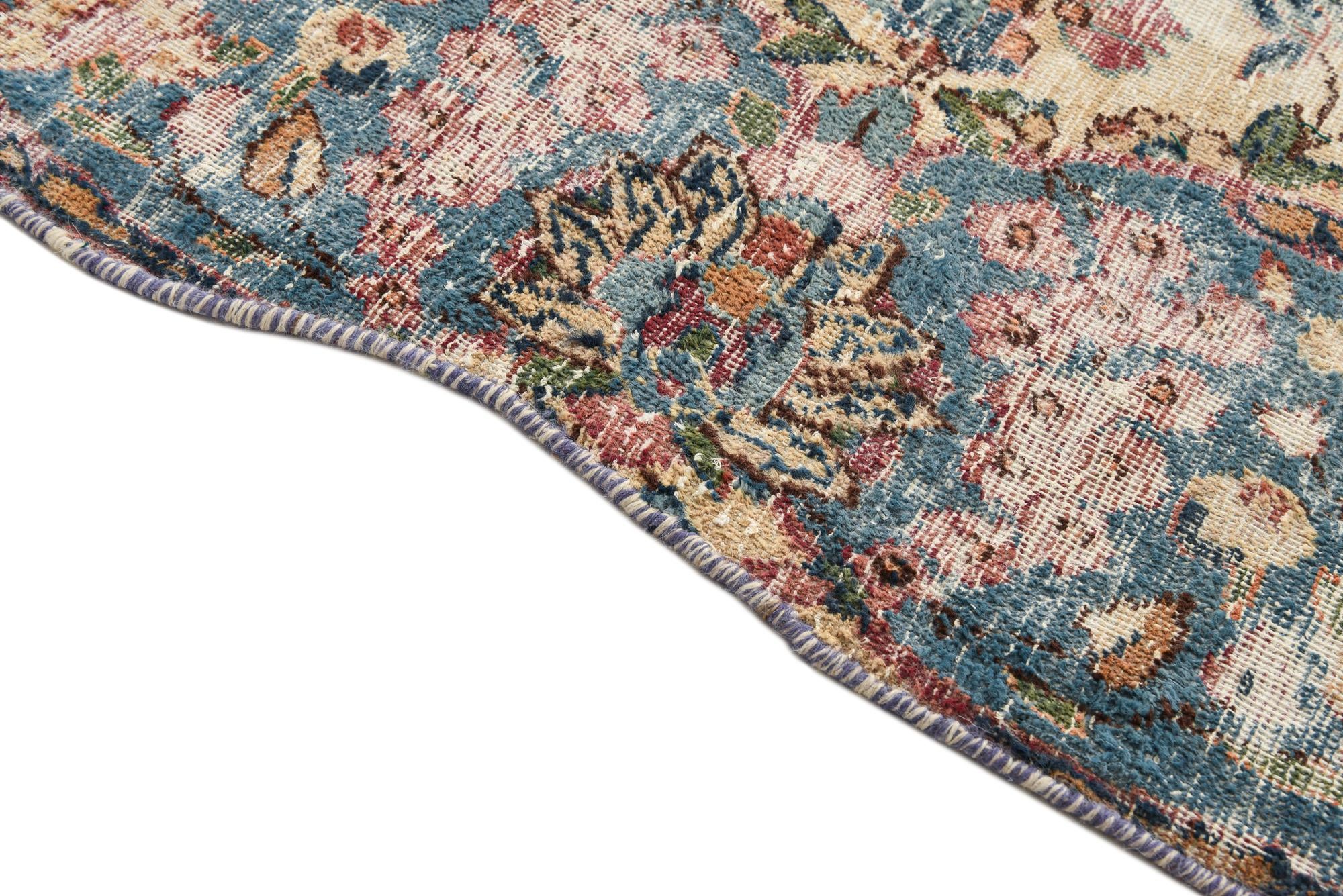 6' 2 x 10' 8 Hand Knotted Ultra Vintage Persian Wool Rug