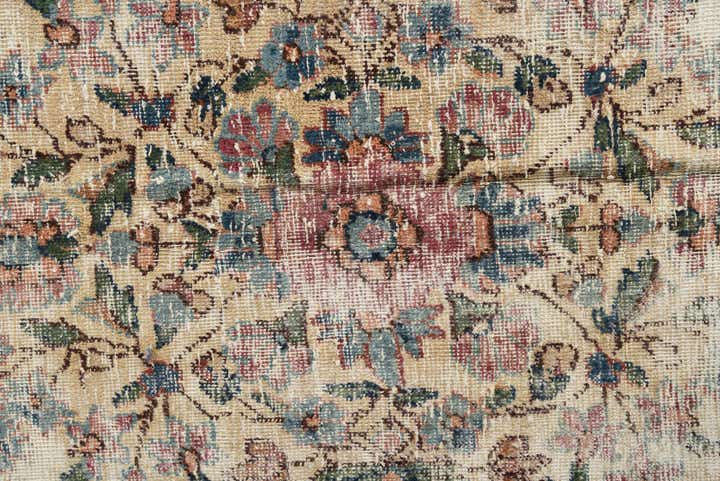 6' 2 x 10' 8 Hand Knotted Ultra Vintage Persian Wool Rug