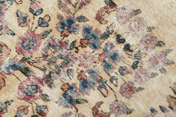 6' 2 x 10' 8 Hand Knotted Ultra Vintage Persian Wool Rug