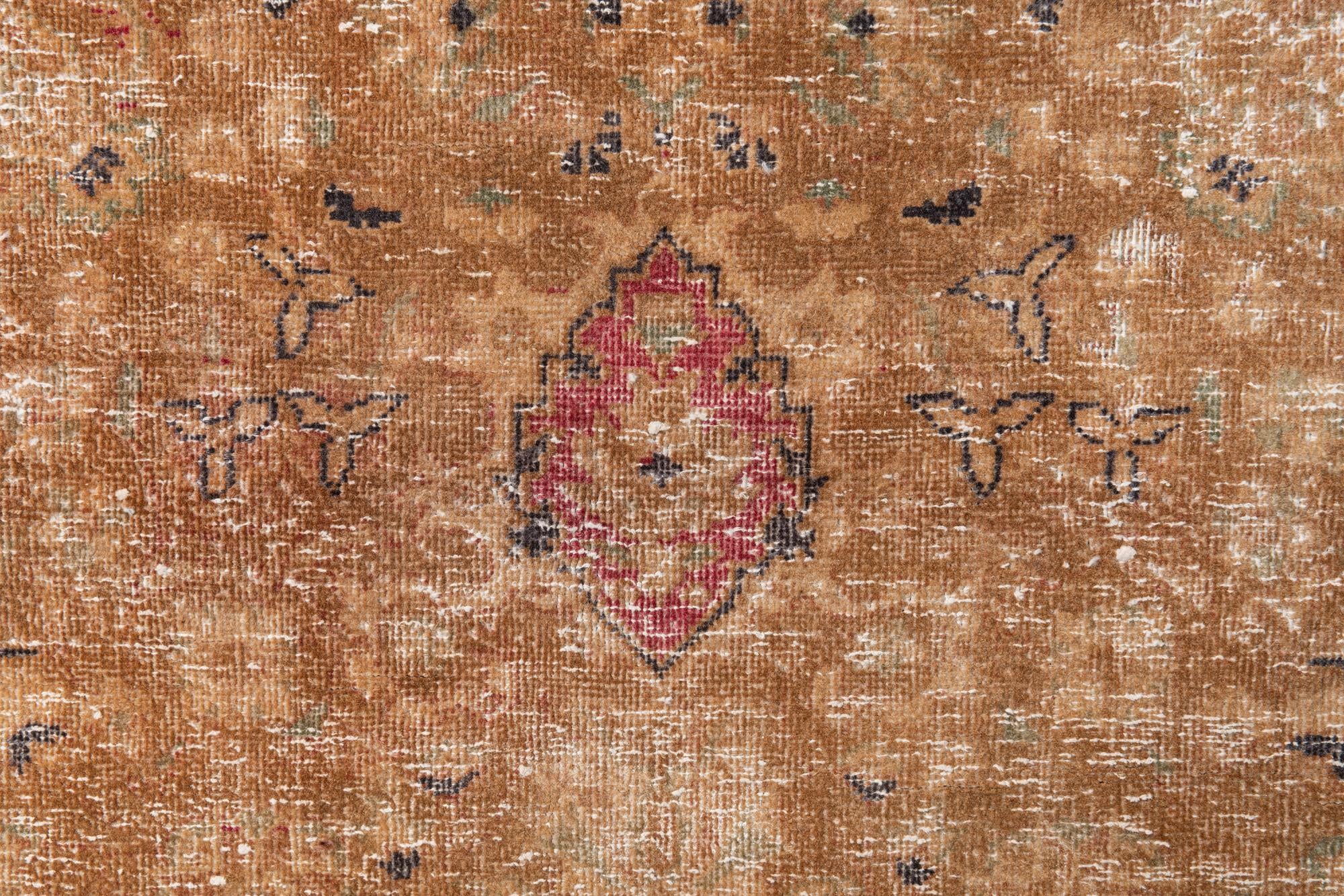 4' 2 x 6' 1 Hand Knotted Ultra Vintage Persian Wool Rug