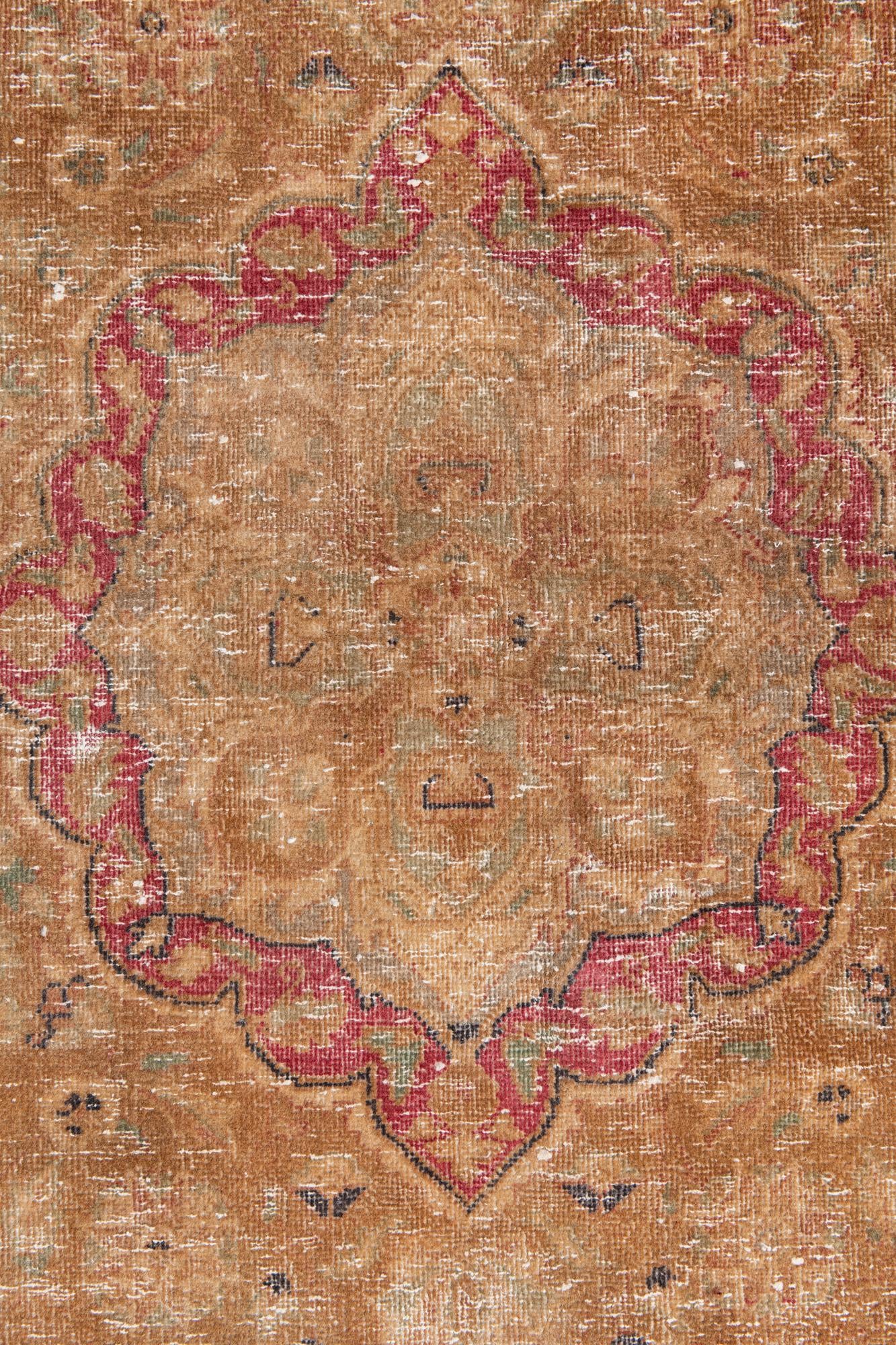 4' 2 x 6' 1 Hand Knotted Ultra Vintage Persian Wool Rug