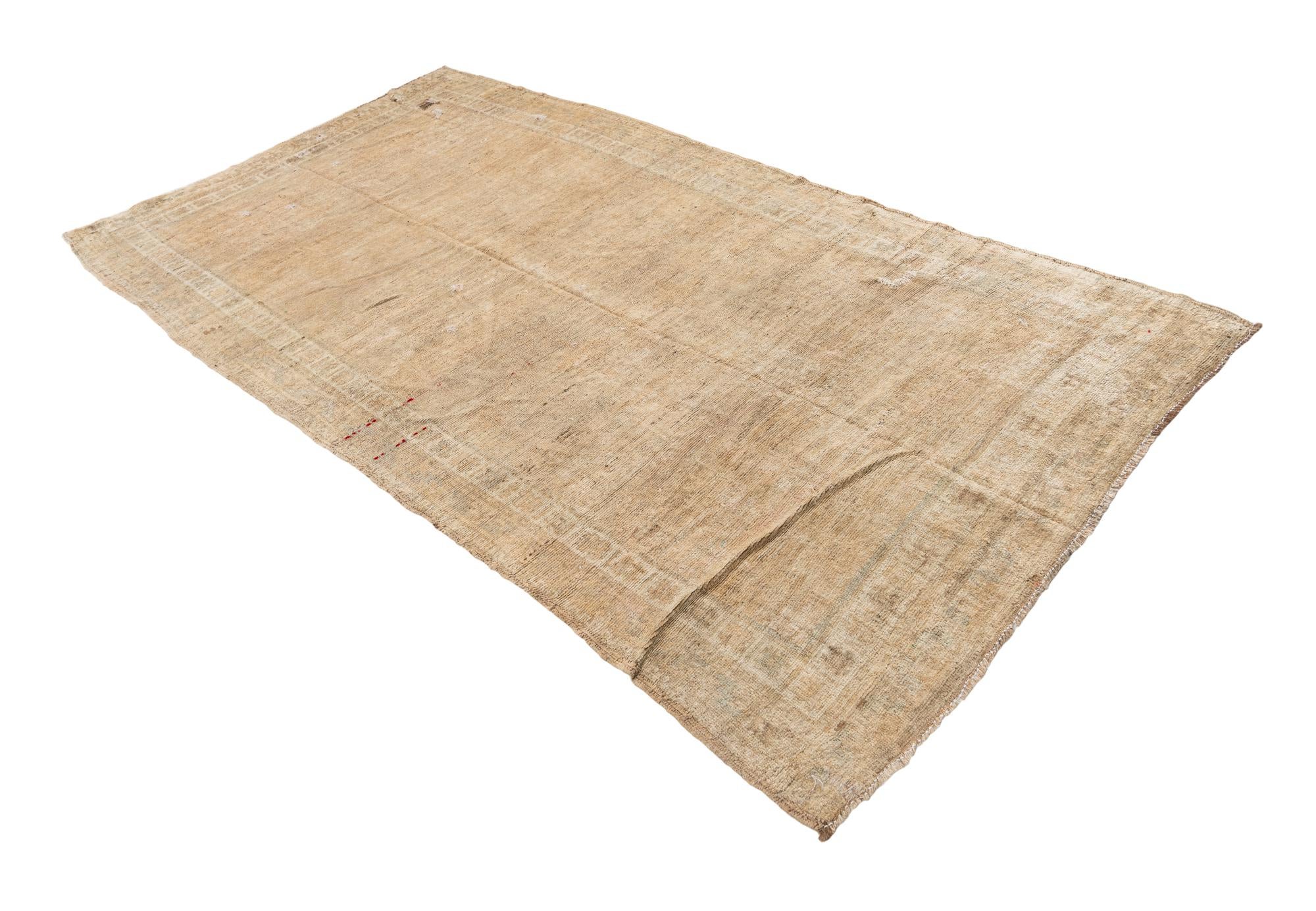 5' x 9' Hand Knotted Ultra Vintage Persian Wool Rug