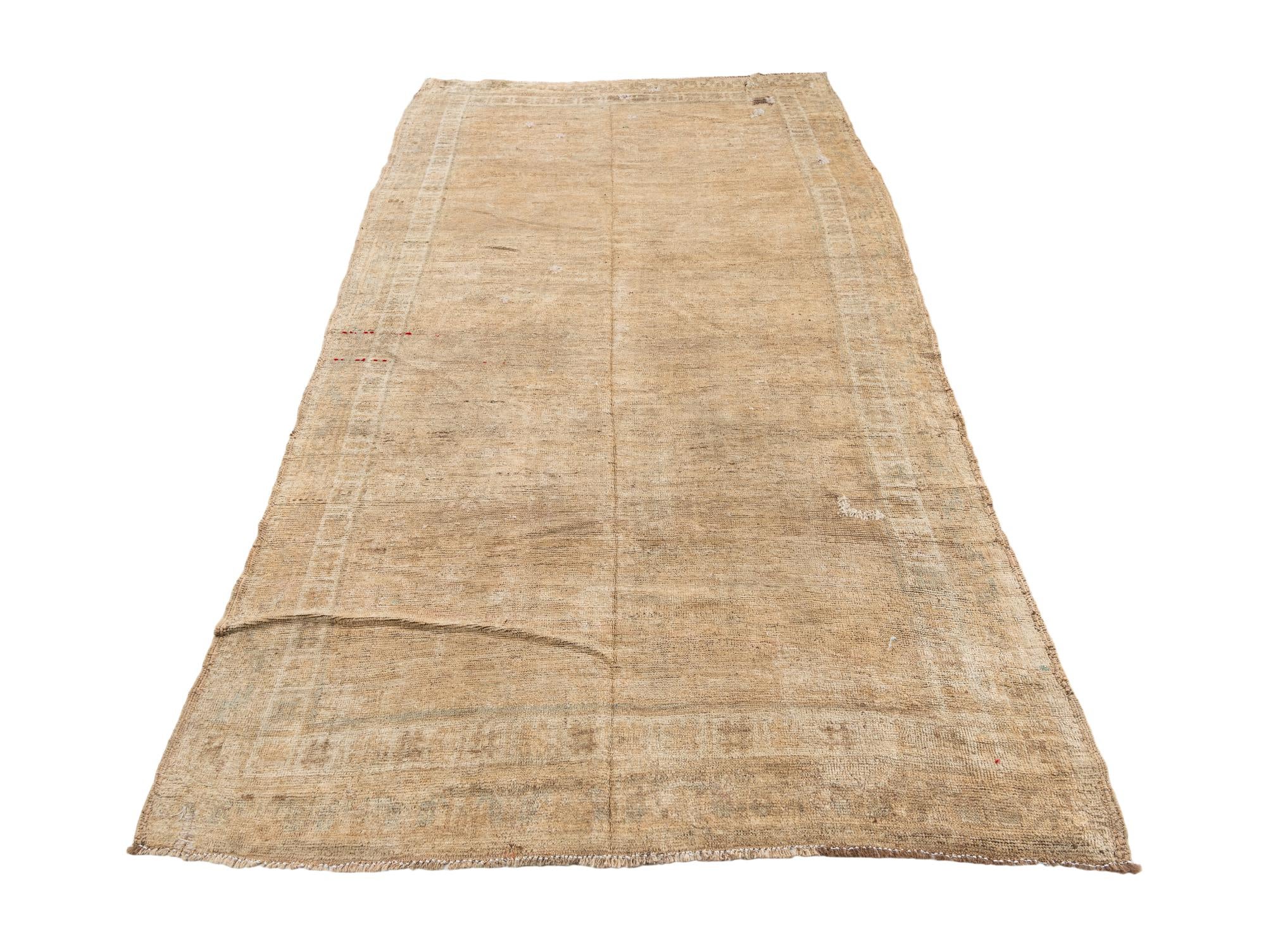 5' x 9' Hand Knotted Ultra Vintage Persian Wool Rug
