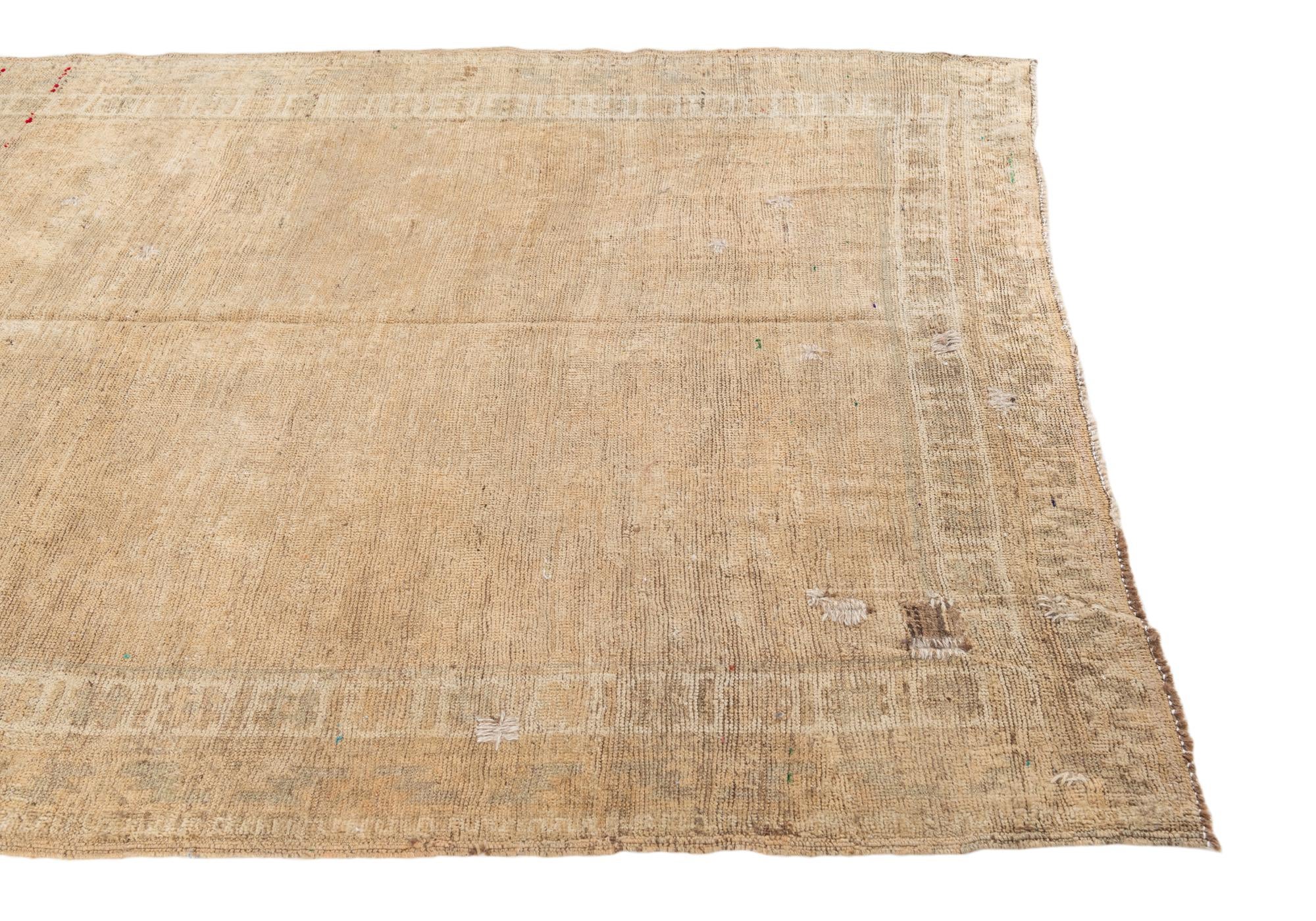 5' x 9' Hand Knotted Ultra Vintage Persian Wool Rug