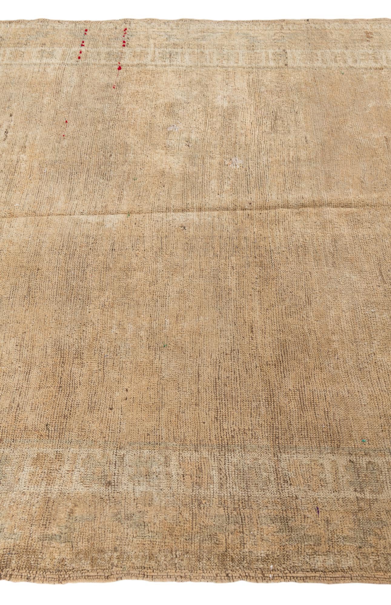 5' x 9' Hand Knotted Ultra Vintage Persian Wool Rug