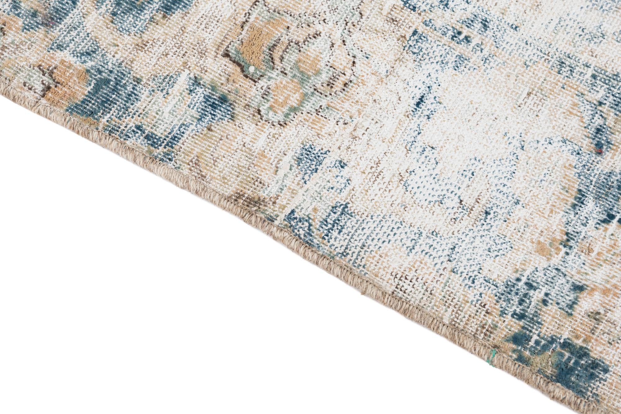 7' x 10' 9 Hand Knotted Ultra Vintage Persian Wool Rug