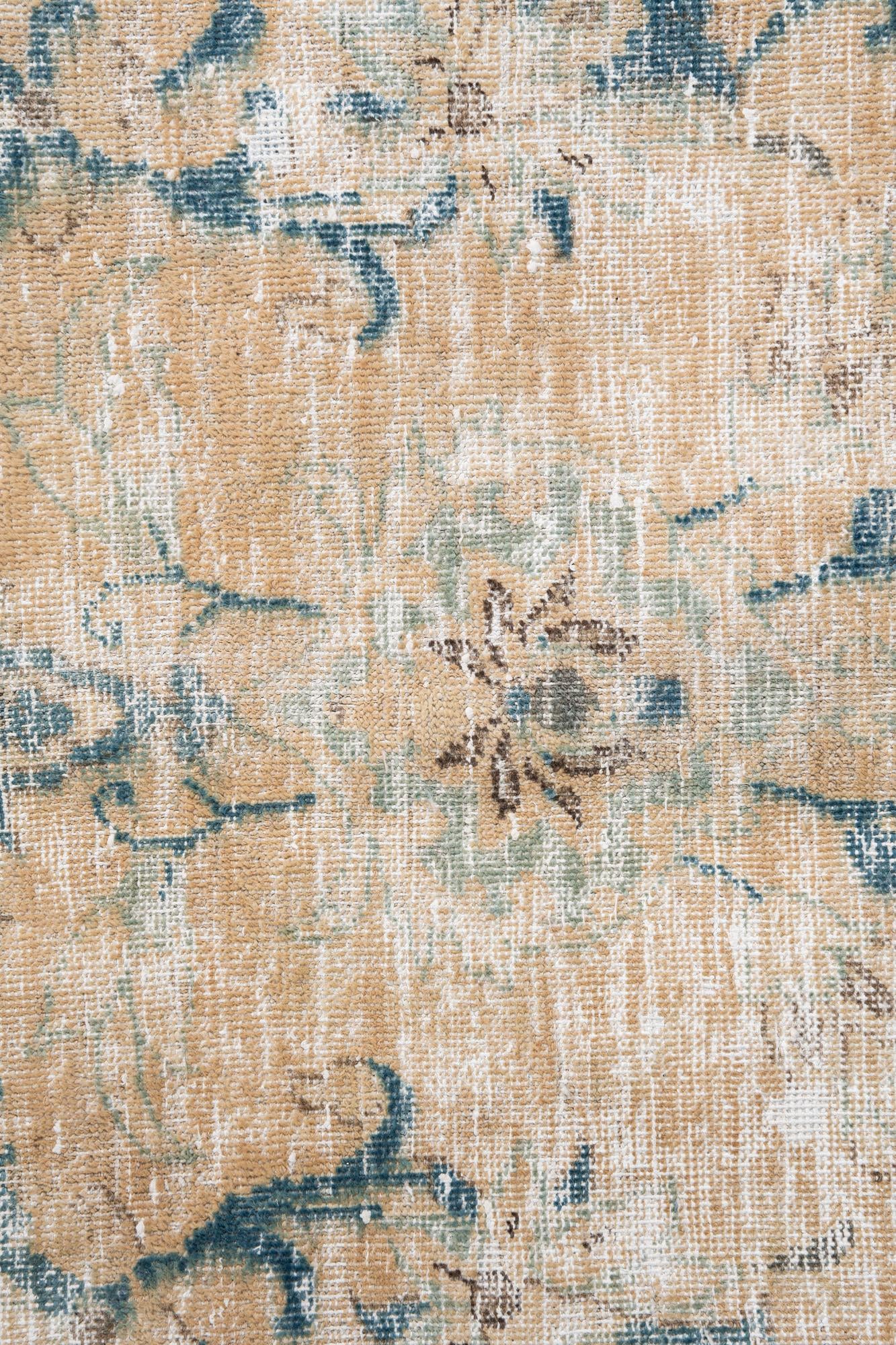 7' x 10' 9 Hand Knotted Ultra Vintage Persian Wool Rug