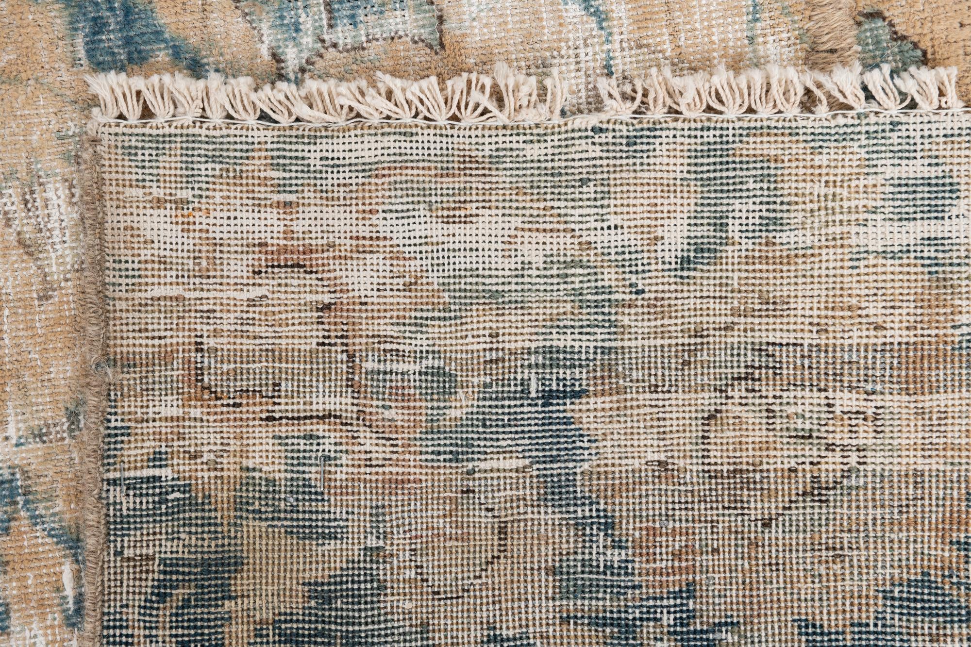 7' x 10' 9 Hand Knotted Ultra Vintage Persian Wool Rug