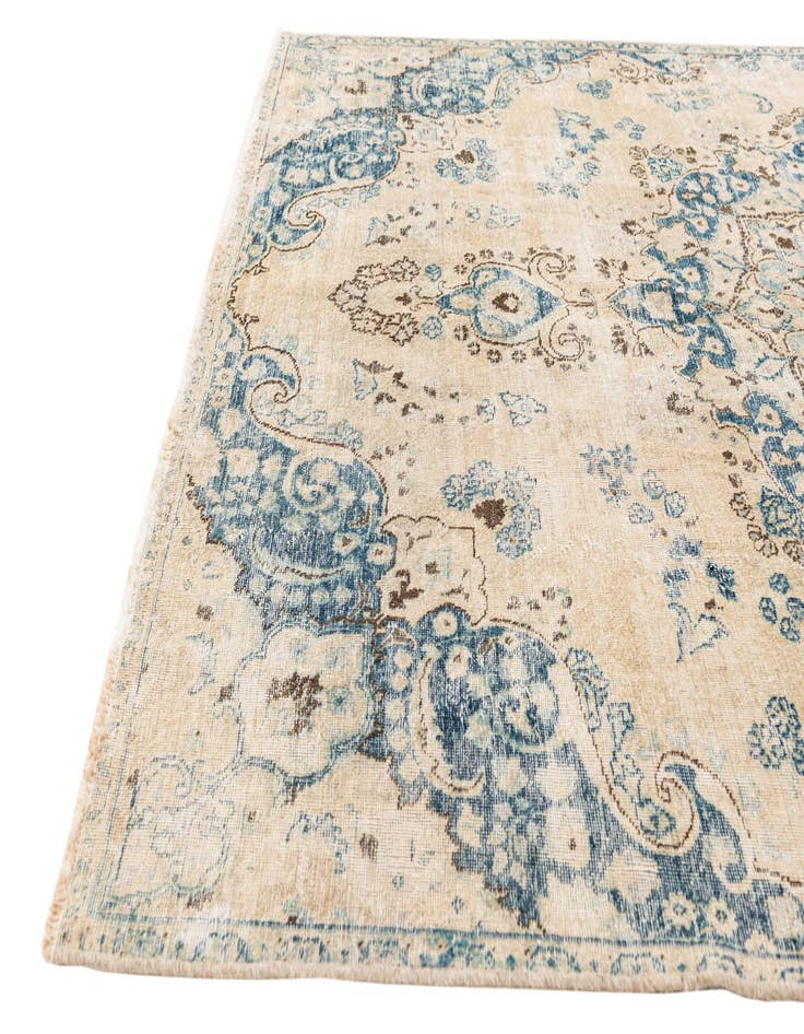 Detail image of 6' 6 x 9' 4  Hand Knotted Ultra Vintage Persian Wool Rug