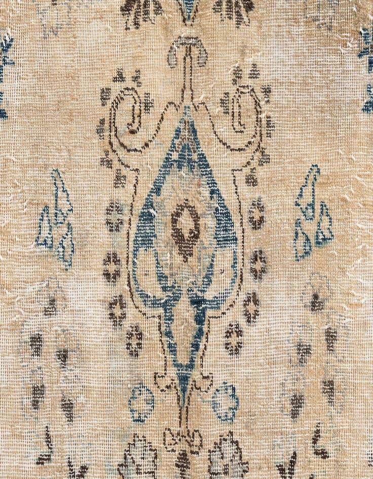 Detail image of 6' 6 x 9' 4  Hand Knotted Ultra Vintage Persian Wool Rug