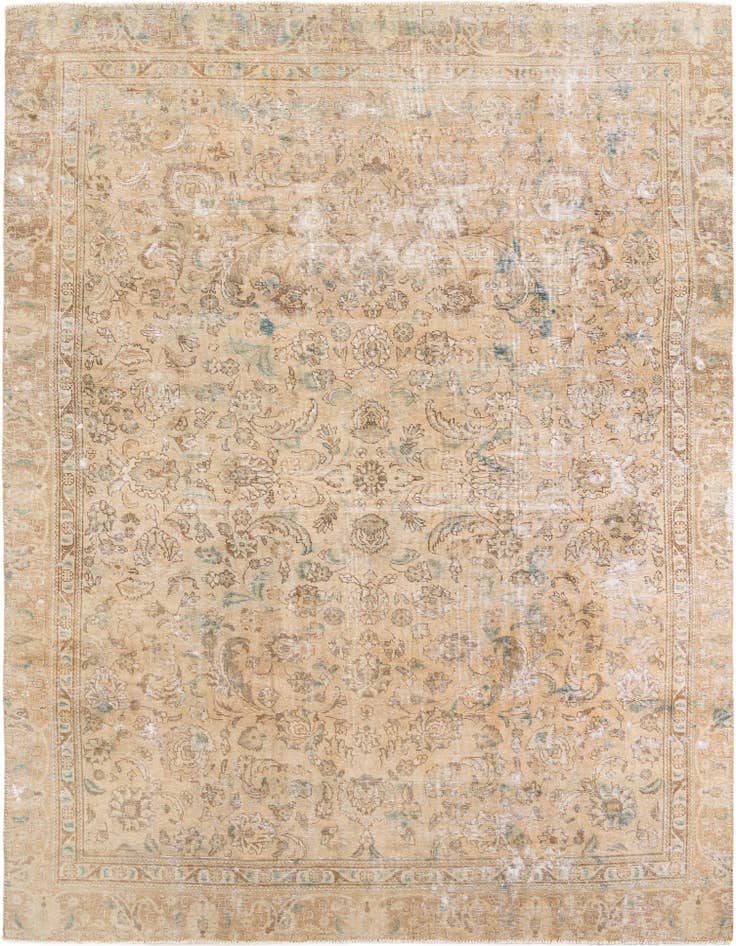Detail image of 8' 9 x 11' 8 Hand Knotted Ultra Vintage Wool Rug