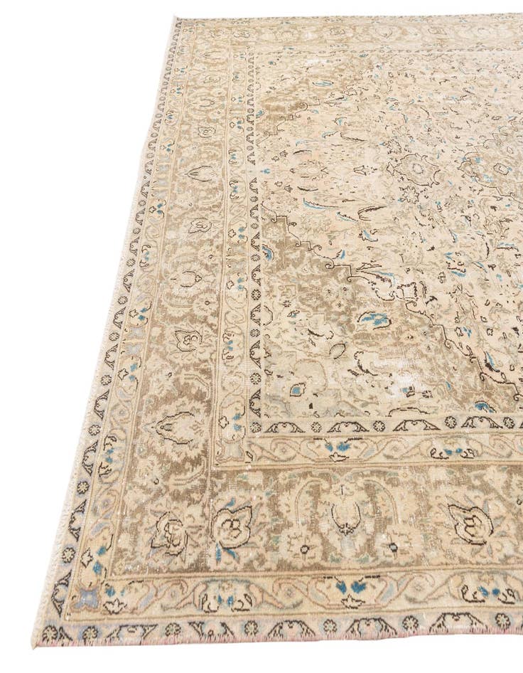 Detail image of 9' 7 x 11' 9  Hand Knotted Ultra Vintage Wool Rug