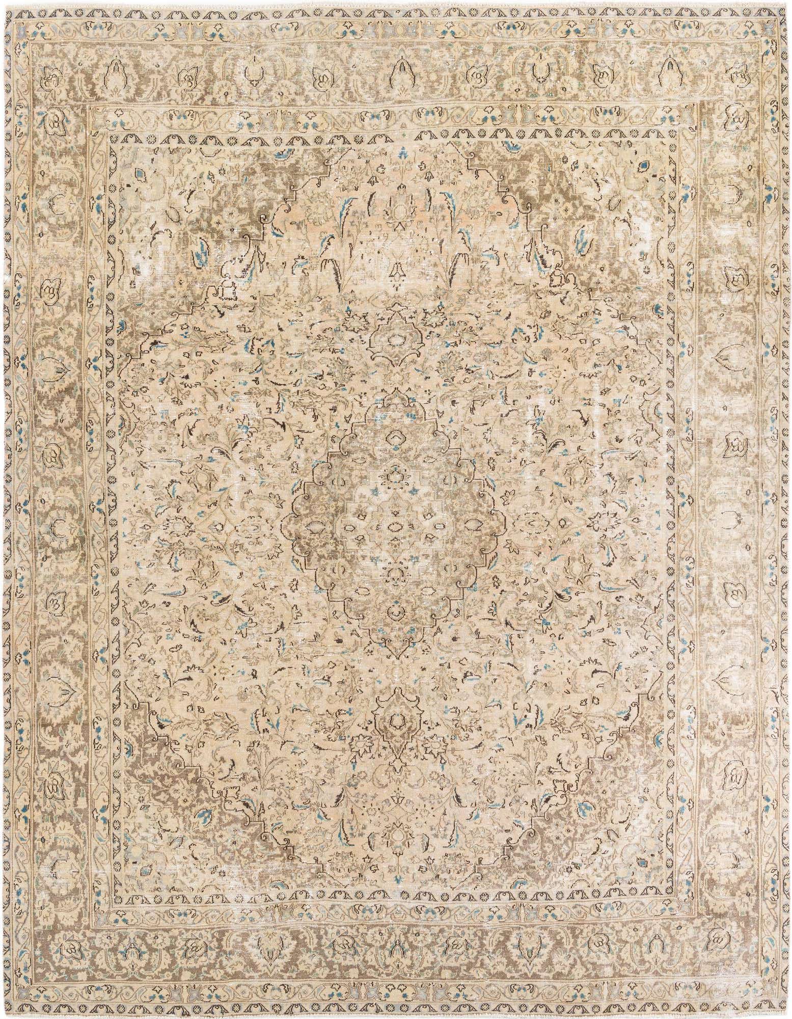 Primary image 9' 7 x 11' 9  Hand Knotted Ultra Vintage Wool Rug