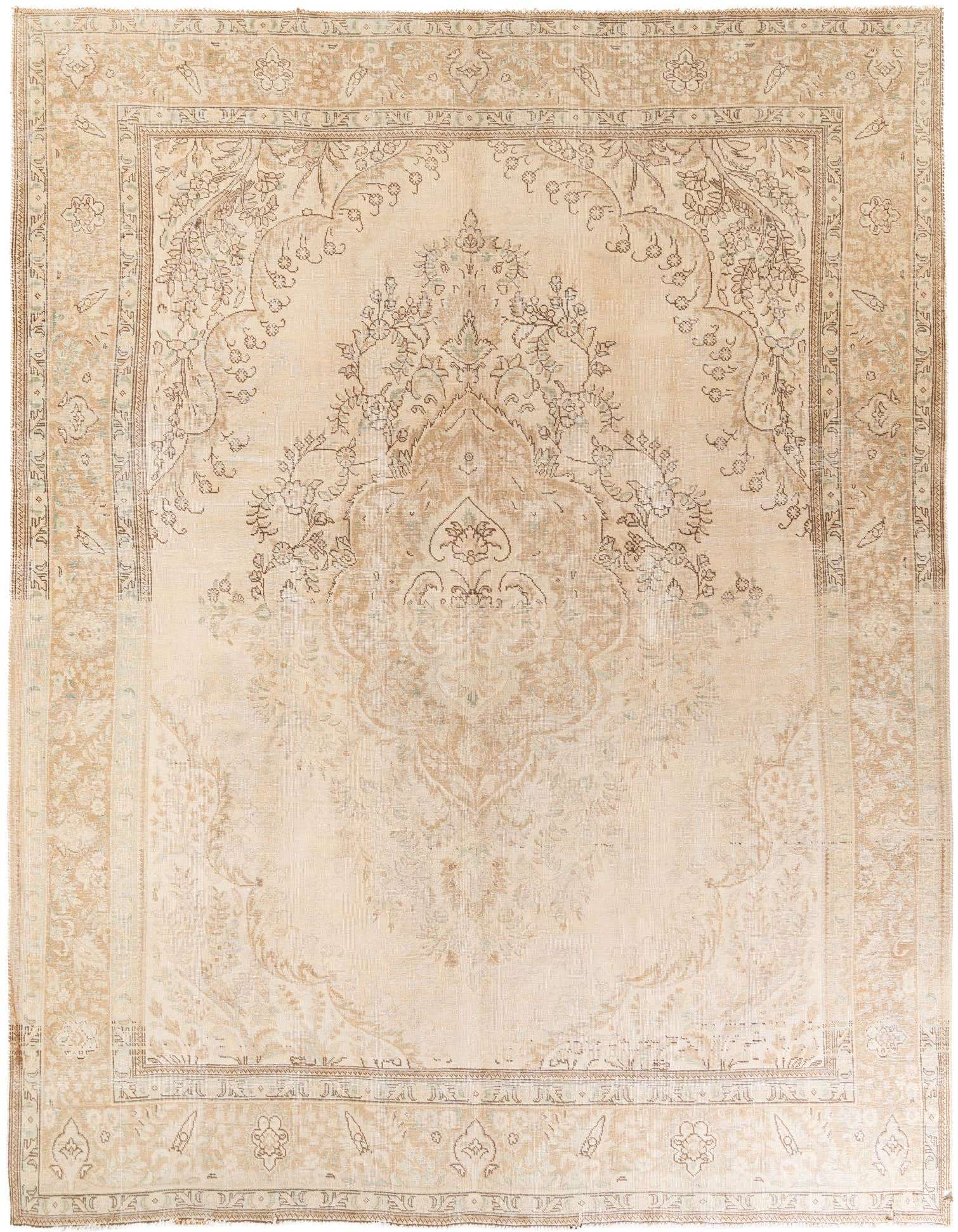 Primary image  10' x 13' 3  Hand Knotted Ultra Vintage Wool Rug